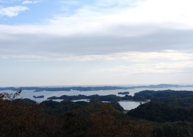 富山（麗観）の展望台の秋の紅葉の写真