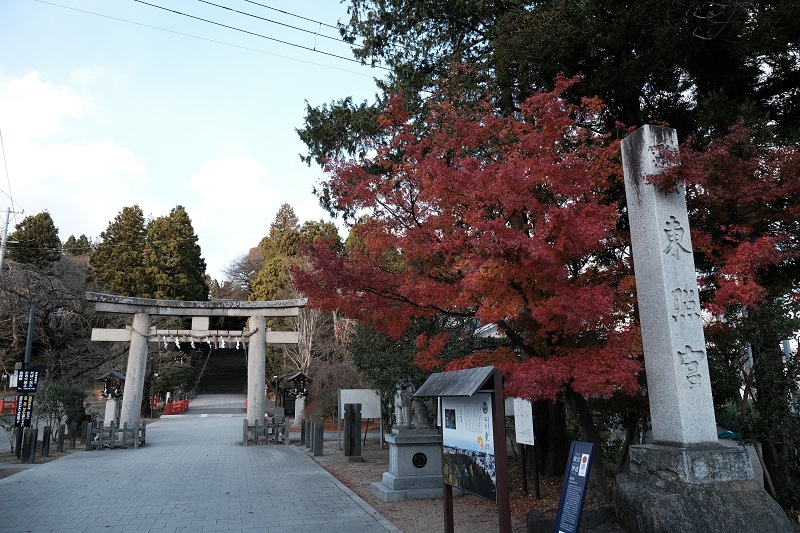 仙台東照宮の秋の紅葉時の写真