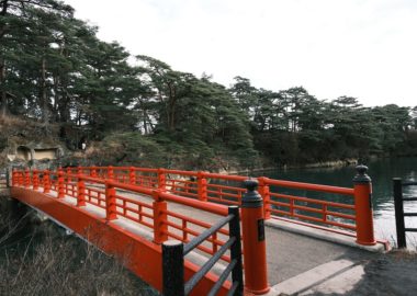 雄島渡月橋の風景写真