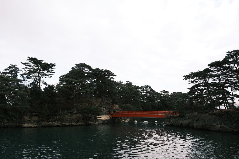 雄島渡月橋の風景写真