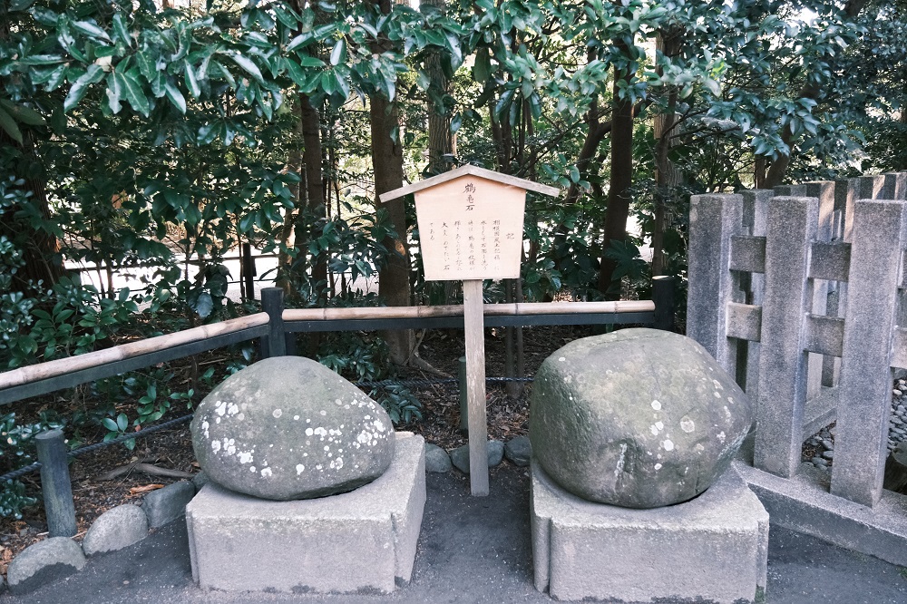 鶴岡八幡宮の境内内の風景写真