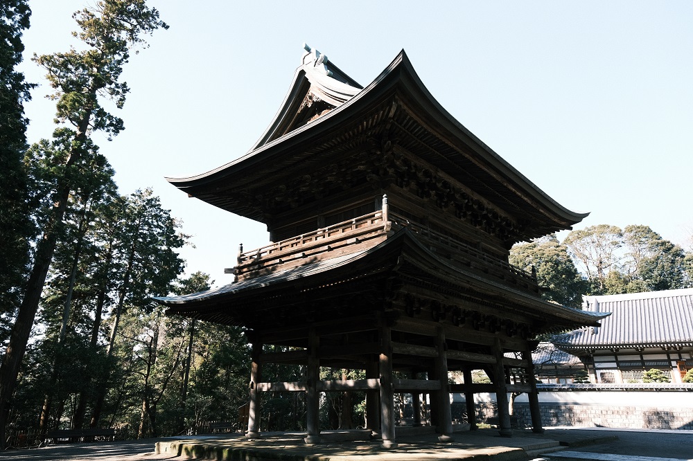 円覚寺の山門の風景写真